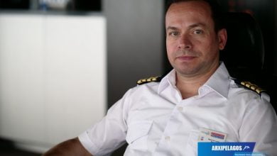 Cpt Μακάριος Λύρας Πλοίαρχος του «Blue Star Patmos» Συνέντευξη, Αρχιπέλαγος, Ναυτιλιακή πύλη ενημέρωσης