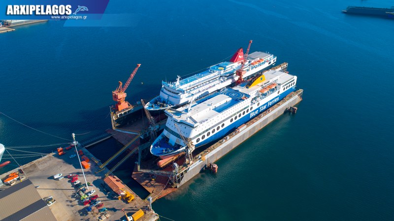Για δεξαμενισμό το Blue Star 1 Νήσος Σάμος Σημερινές αεροφωτογραφίες 2, Αρχιπέλαγος, Η 1η ναυτιλιακή πύλη ενημέρωσης στην Ελλάδα