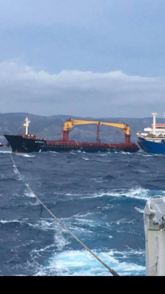 Σημερινές φωτογραφίες από τη σύγκρουση των φορτηγών πλοίων 2, Αρχιπέλαγος, Η 1η ναυτιλιακή πύλη ενημέρωσης στην Ελλάδα