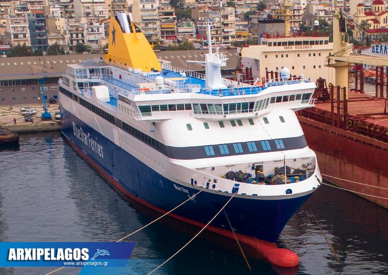 Στο Πέραμα το Blue Star Myconos για Scrubbers, Αρχιπέλαγος, Η 1η ναυτιλιακή πύλη ενημέρωσης στην Ελλάδα