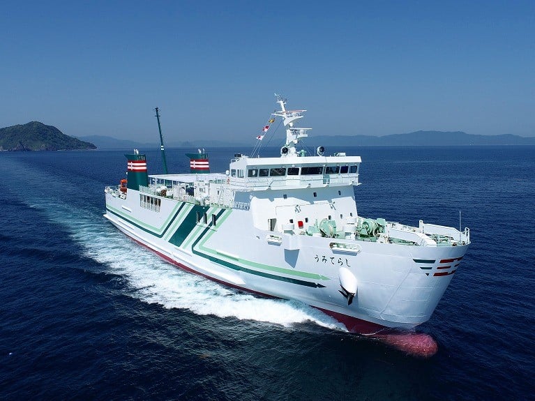 Umiterachi Δρομολογήθηκε το νεότευκτο της Kyushu Yusen Co 1, Αρχιπέλαγος, Ναυτιλιακή πύλη ενημέρωσης