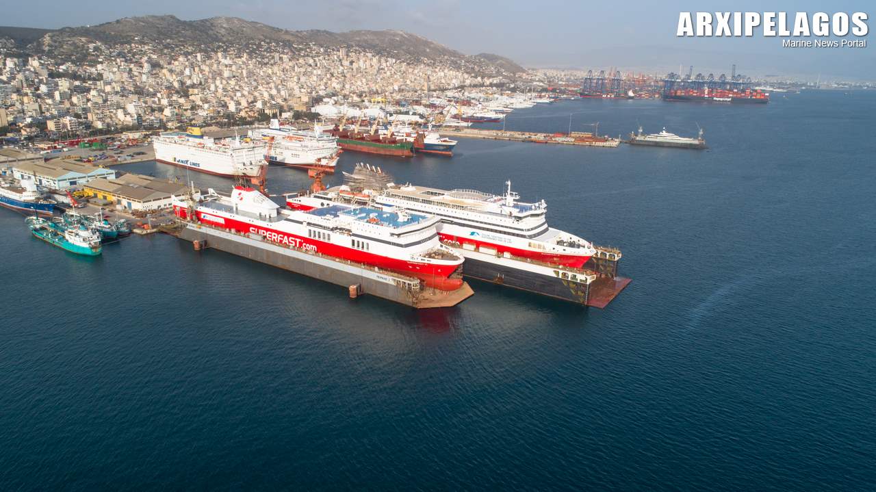 Στη δεξαμενή το Superfast XI Drone Photos 16, Αρχιπέλαγος, Η 1η ναυτιλιακή πύλη ενημέρωσης στην Ελλάδα