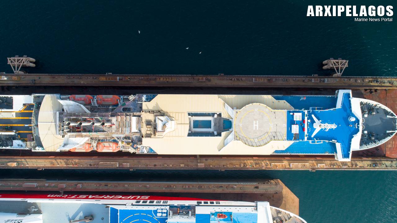 Στη δεξαμενή το Superfast XI Drone Photos 20, Αρχιπέλαγος, Η 1η ναυτιλιακή πύλη ενημέρωσης στην Ελλάδα