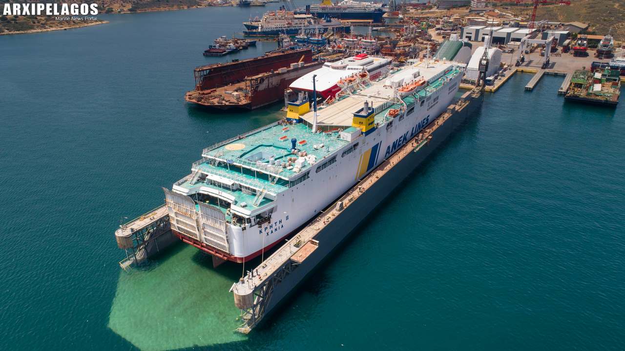 ΚΡΗΤΗ ΙΙ Στη μεγάλη πλωτή δεξαμενή Νο3 του Ομίλου Σπανόπουλου για επισκευές 2, Αρχιπέλαγος, Η 1η ναυτιλιακή πύλη ενημέρωσης στην Ελλάδα